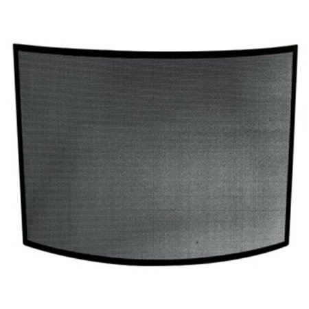 UNIFLAME Uniflame S-1042 SINGLE PANEL CURVED BLACK WROUGHT IRON SCREEN S-1042